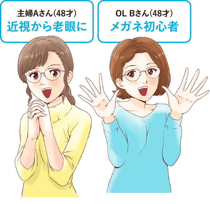 メガネ女性画像